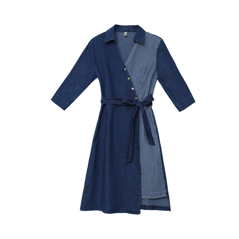 Slim denim dress