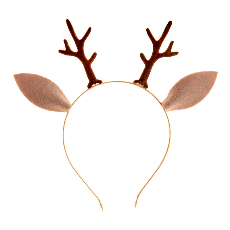 Baby headband Christmas antler ear nylon headband