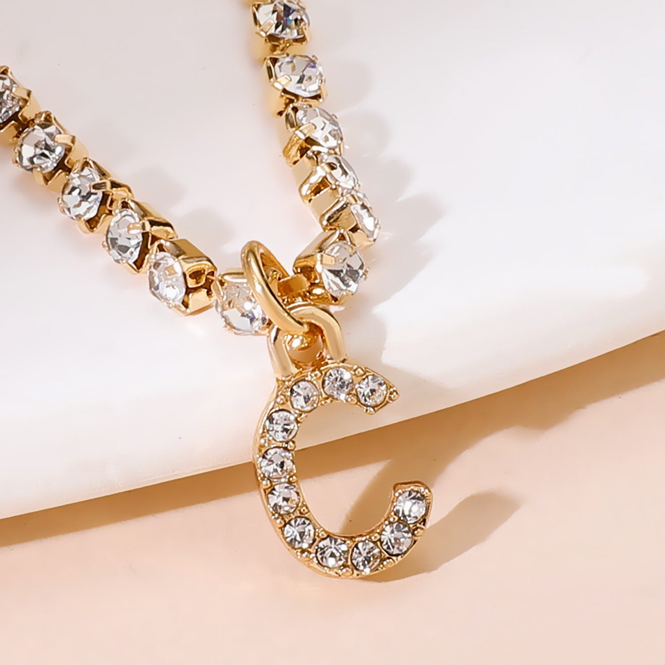 Diamond Tennis Letter Bracelet I Hip Hop Creative Beach Footwear