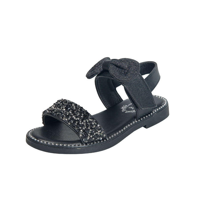 New Breathable Velcro Princess Girls Sandals