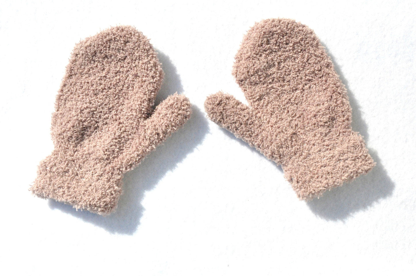 Warm Knitted Gloves Winter Half Plus Fleece Gloves