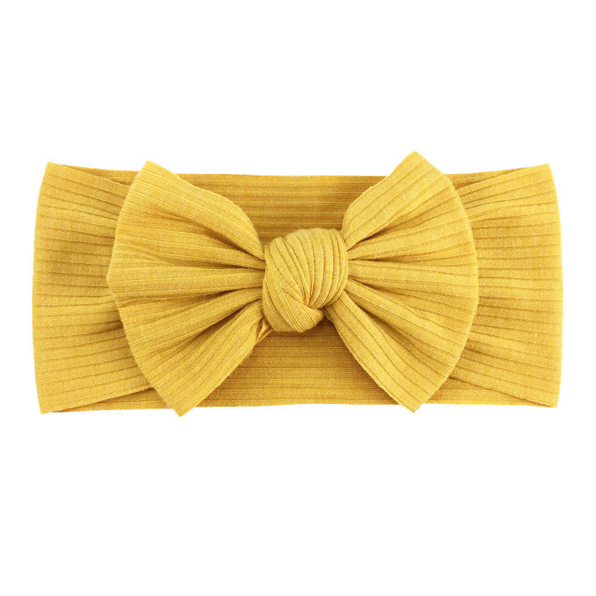 Baby Hair Band Thread Elastic Bow Hair Band