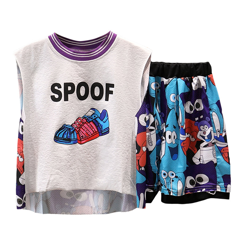 Children's Ball Suit New Boys' Sleeveless Suit Handsome Boys' Vest Shorts Suit