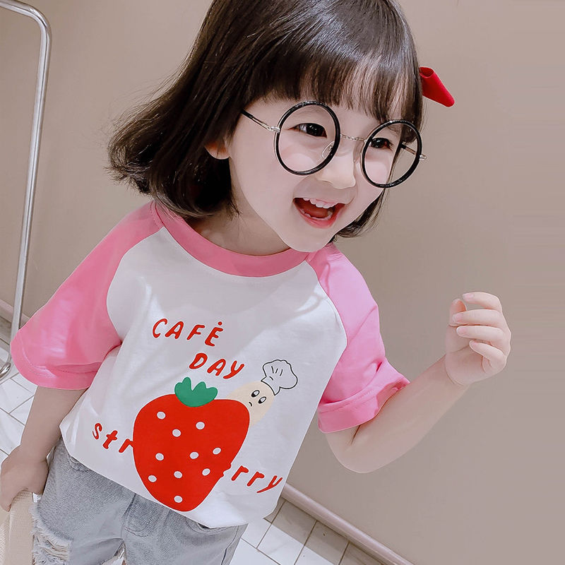 Girls' Summer Clothes Children'S T-Shirt Short Sleeve
