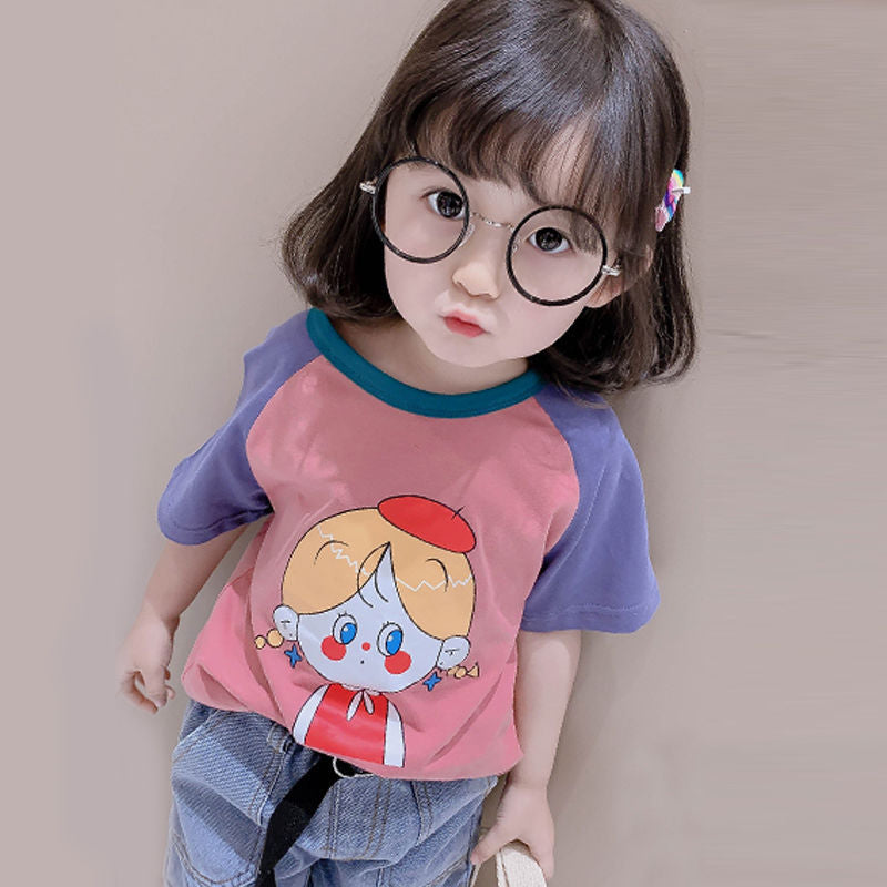 Girls' Summer Clothes Children'S T-Shirt Short Sleeve