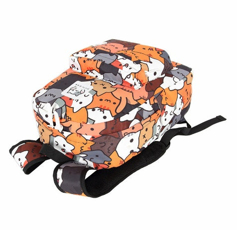 Cat Backyard Backyard Backpack Cat Pattern Print Backpack School Bag