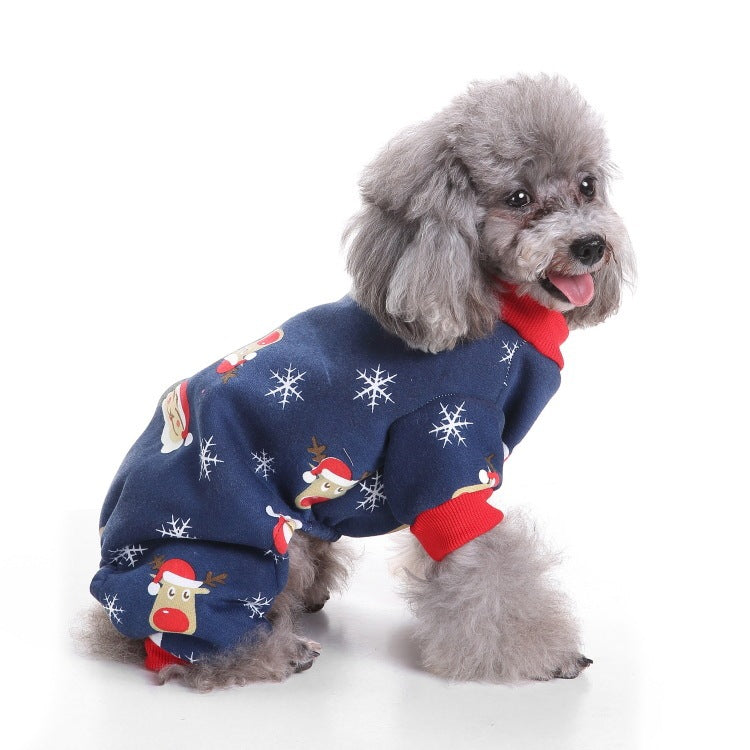 Christmas old man dog clothes