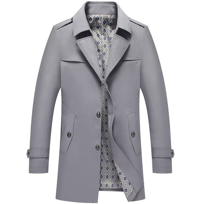 Spring And Autumn Jacket Men's Duster British Style