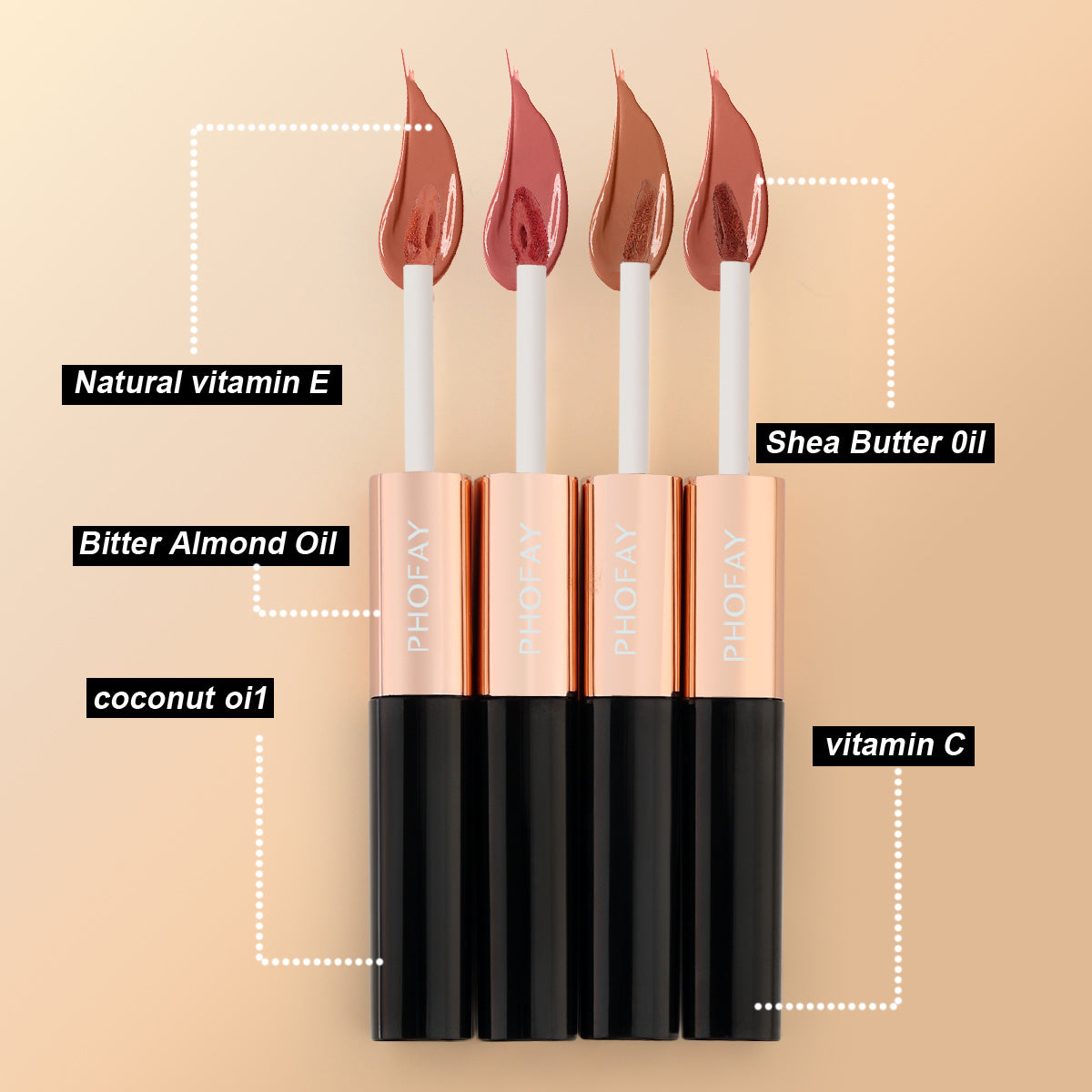 CL021 Double Head Non-stick Cup Lip Gloss