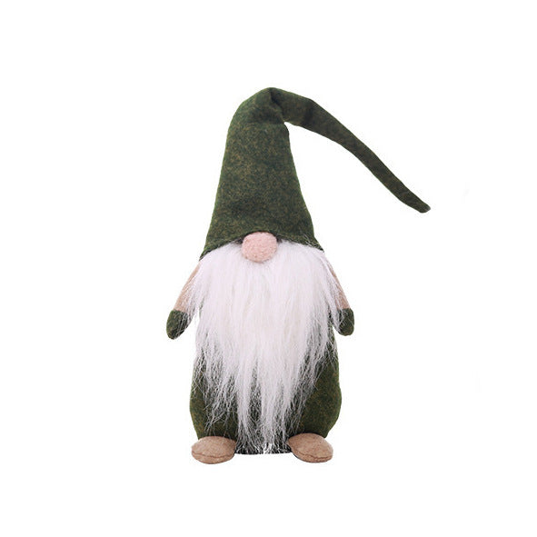 New Christmas Decoration Supplies Tree Pendant Small Old Man Doll Standing Faceless Doll Ornaments Wholesale
