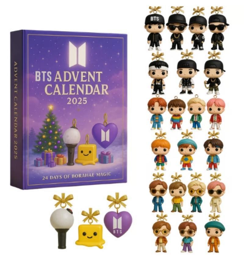 New The Perfect Holiday -- Cat Lovers Advent Calendar Blind Box Christmas Tree Decoration Acrylic Pendant