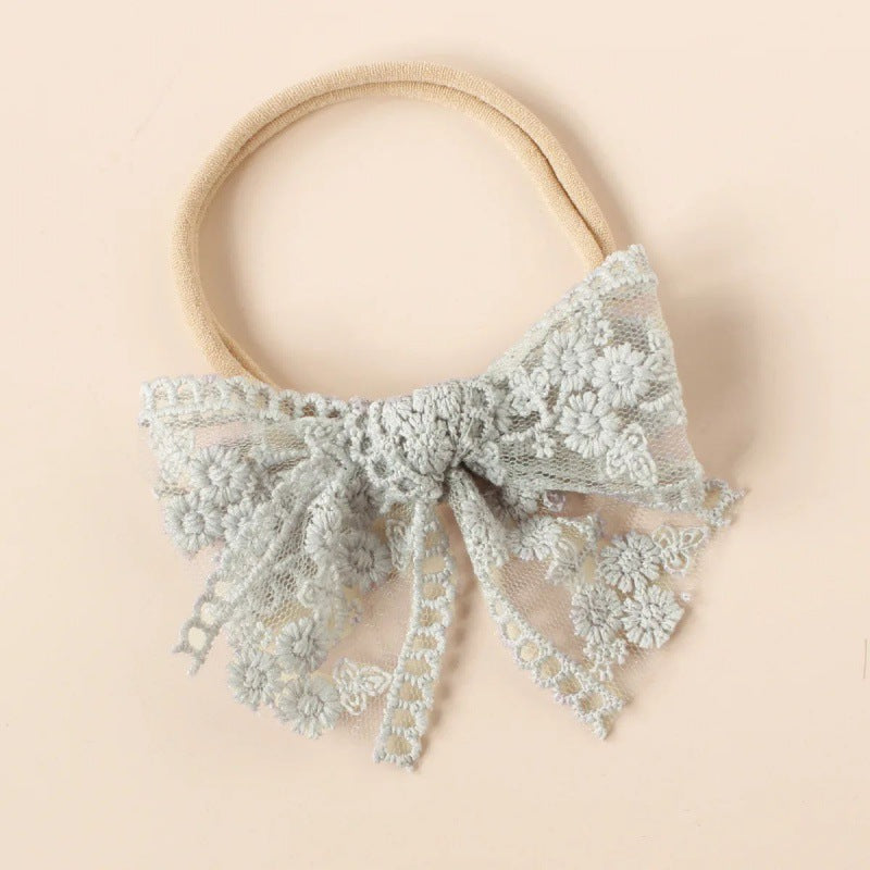Baby Nylon Bow Headband For Girls Soft Headbands Cute Elasti