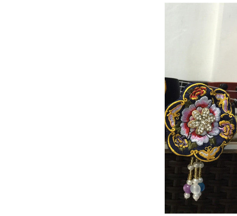 Hair Accessories Hanbok Embroidery Flower Headband