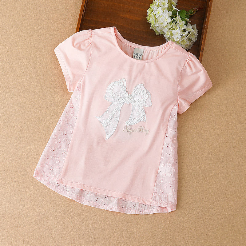 Girls' Fashion Personality Trendy Shirt Short Sleeve