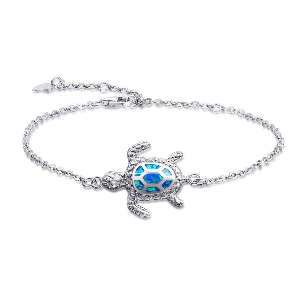Hawaii Ocean Turtle Anklet Opal Anklet