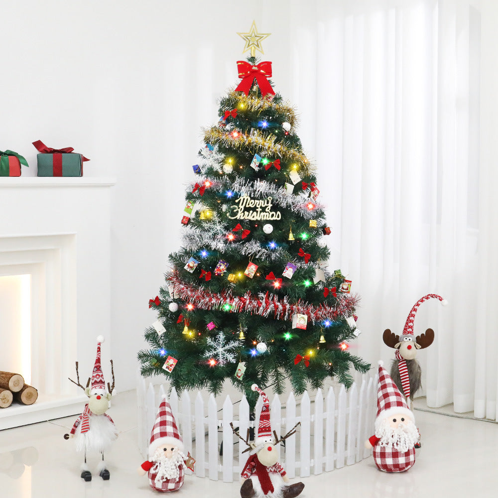 Christmas Tree, Energy-Saving LED Lights, Includes 195 Pendants, Skirts, And Guardrails