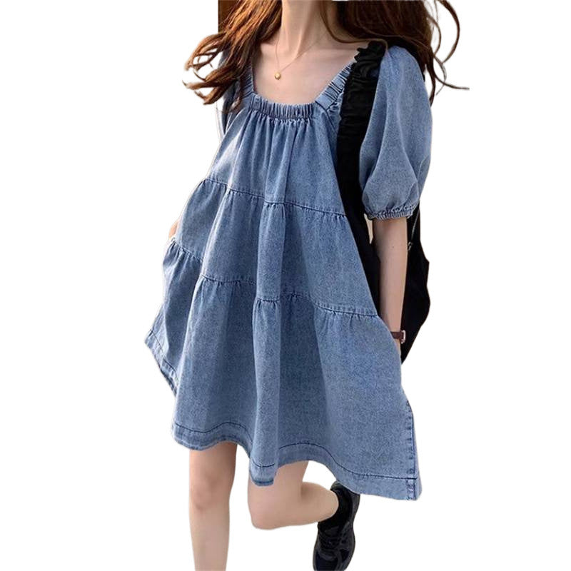 Womens Versatile Casual Denim Dress