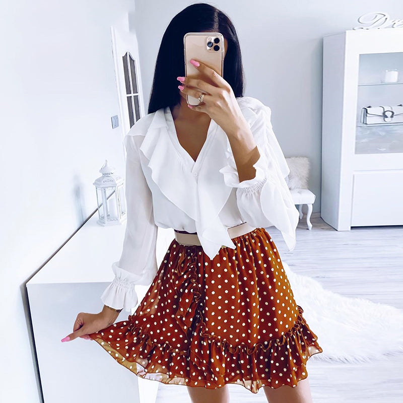 Polka dot skirt