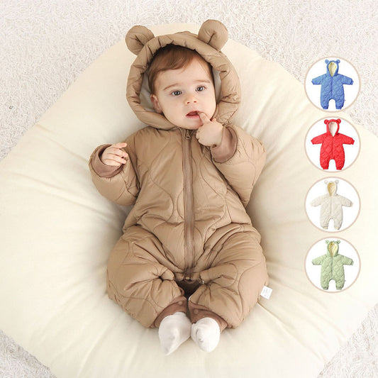 Baby Cotton Padded Coat Jumpsuit Winter Baby Cotton Padded Coat Cotton Coat Outerwear