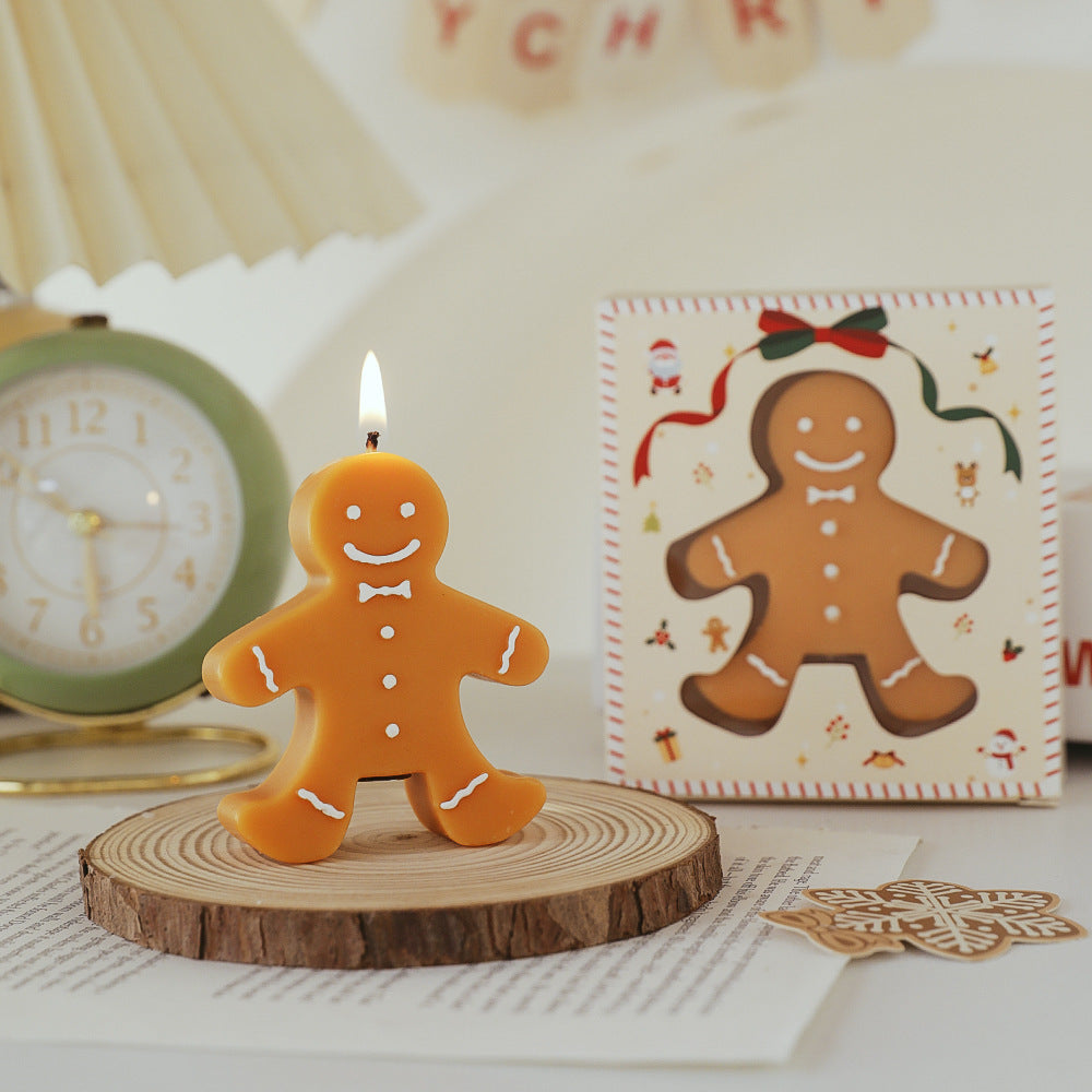 Christmas Gift Gingerbread Man Aromatherapy Candle