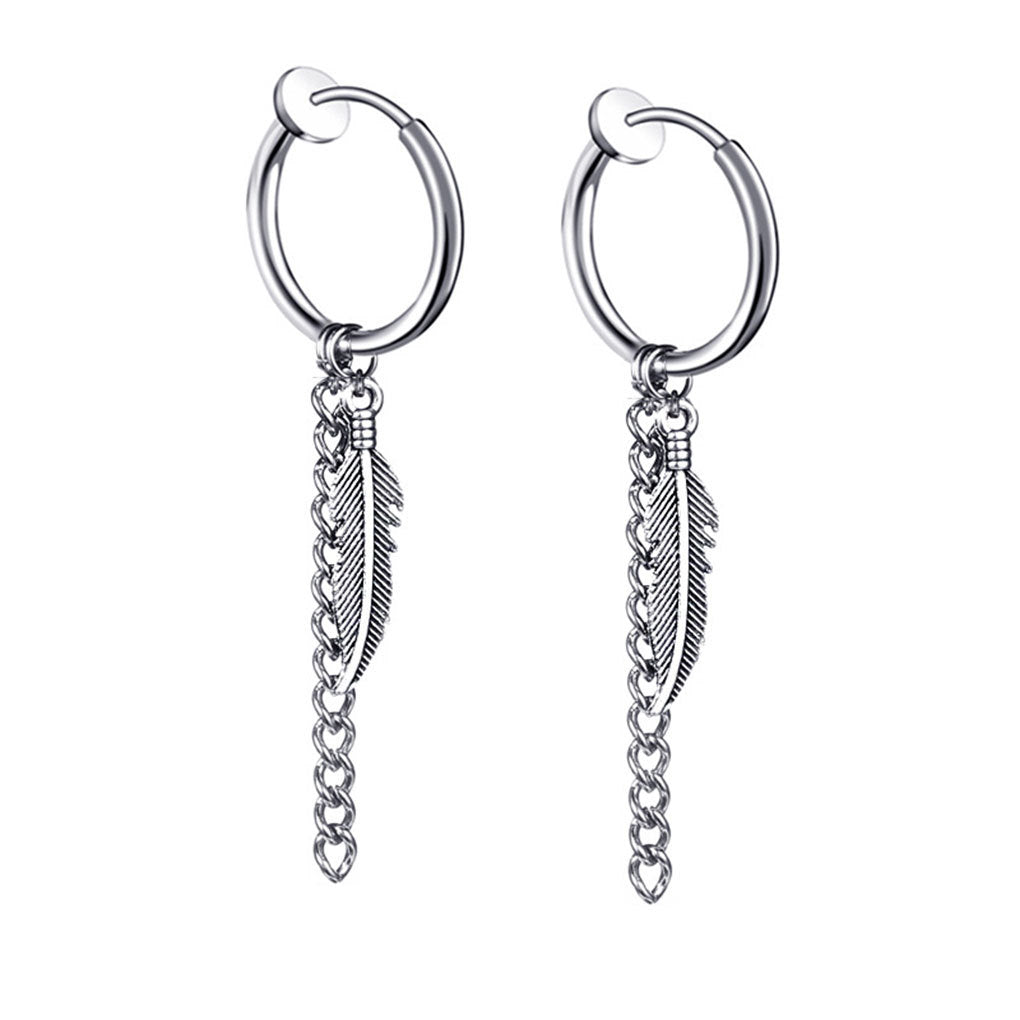 Leaf Tassel Earrings