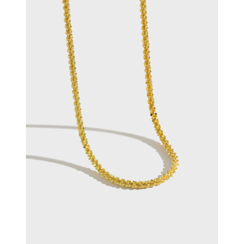S925 Sterling Silver Necklace Gypsophila Clavicle Necklace