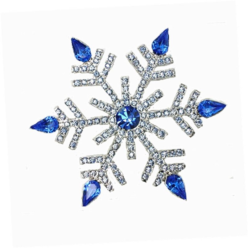 Christmas snowflake brooch
