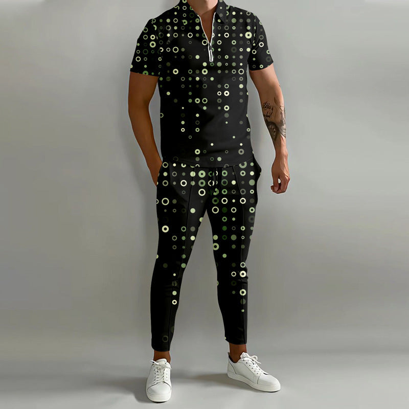 Men's Short Sleeved Pants Casual Set