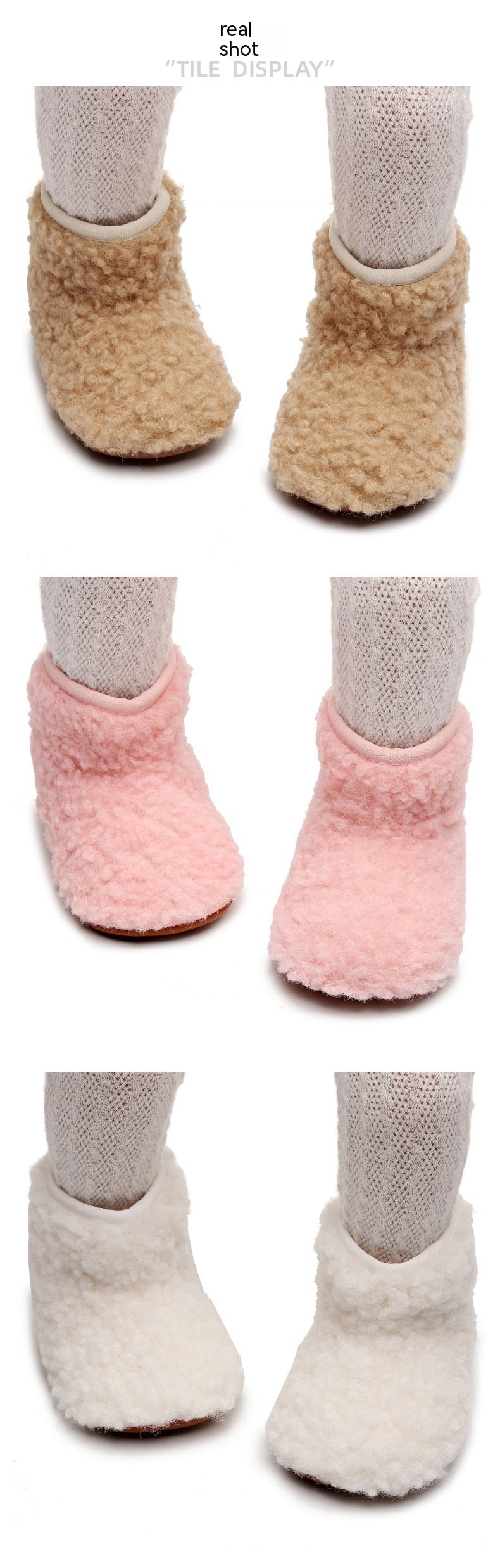 Baby Toddler Fleece-lined Cotton Boots Thermal Baby Shoes