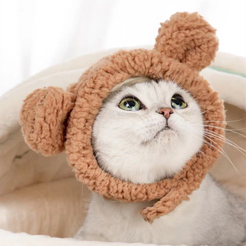 Fashion Pet Bear Plush Hat