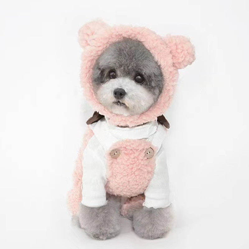 Fashion Pet Bear Plush Hat