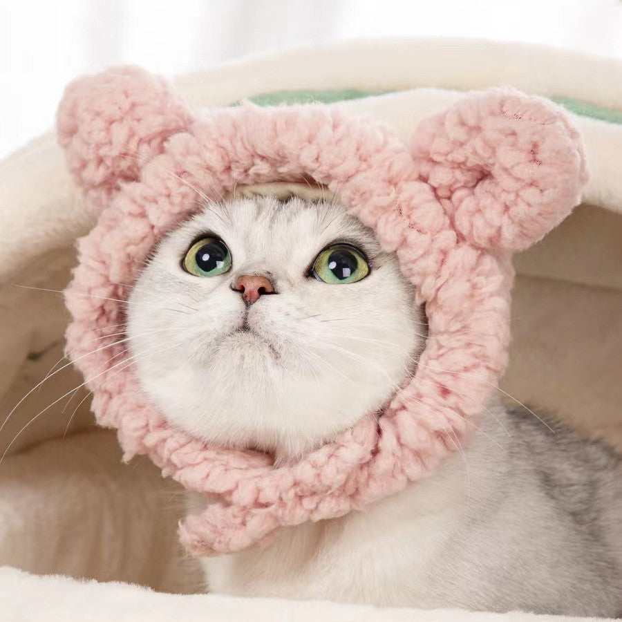 Fashion Pet Bear Plush Hat