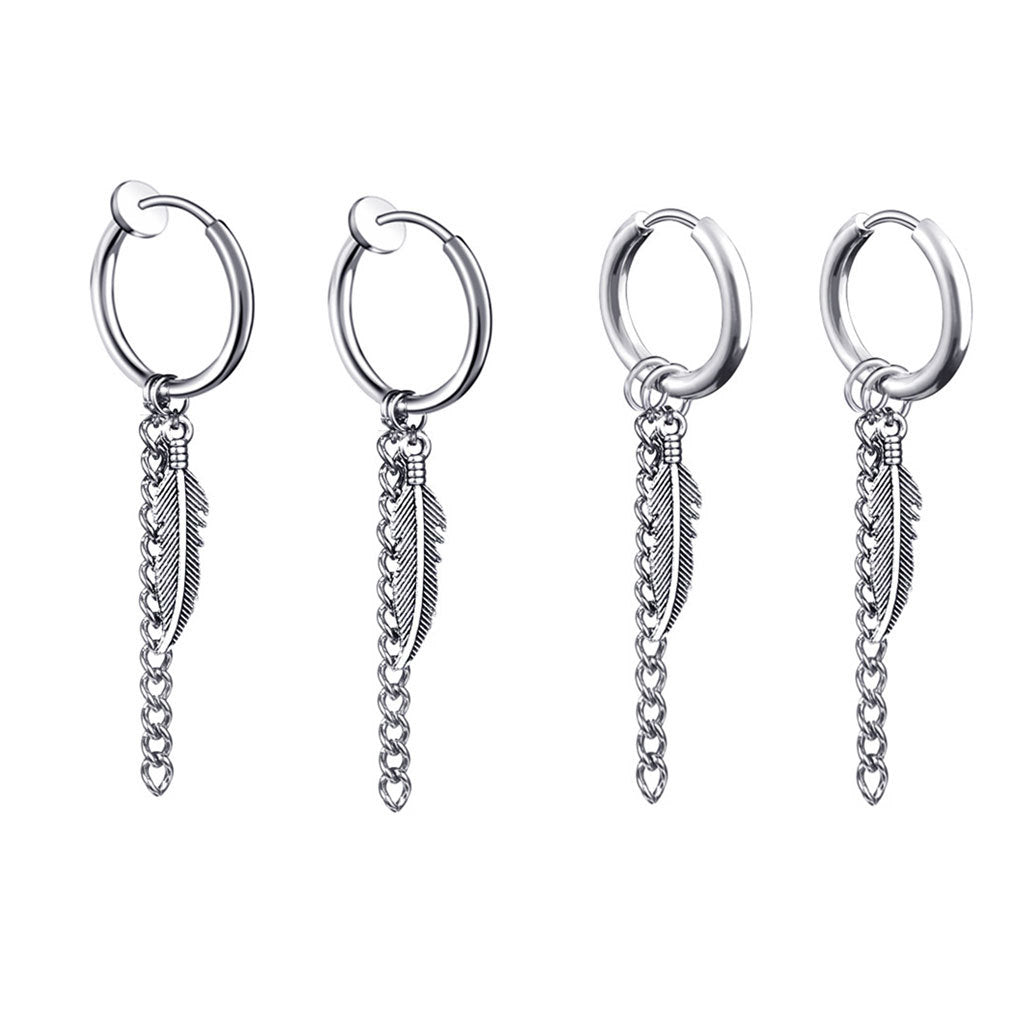 Leaf Tassel Earrings