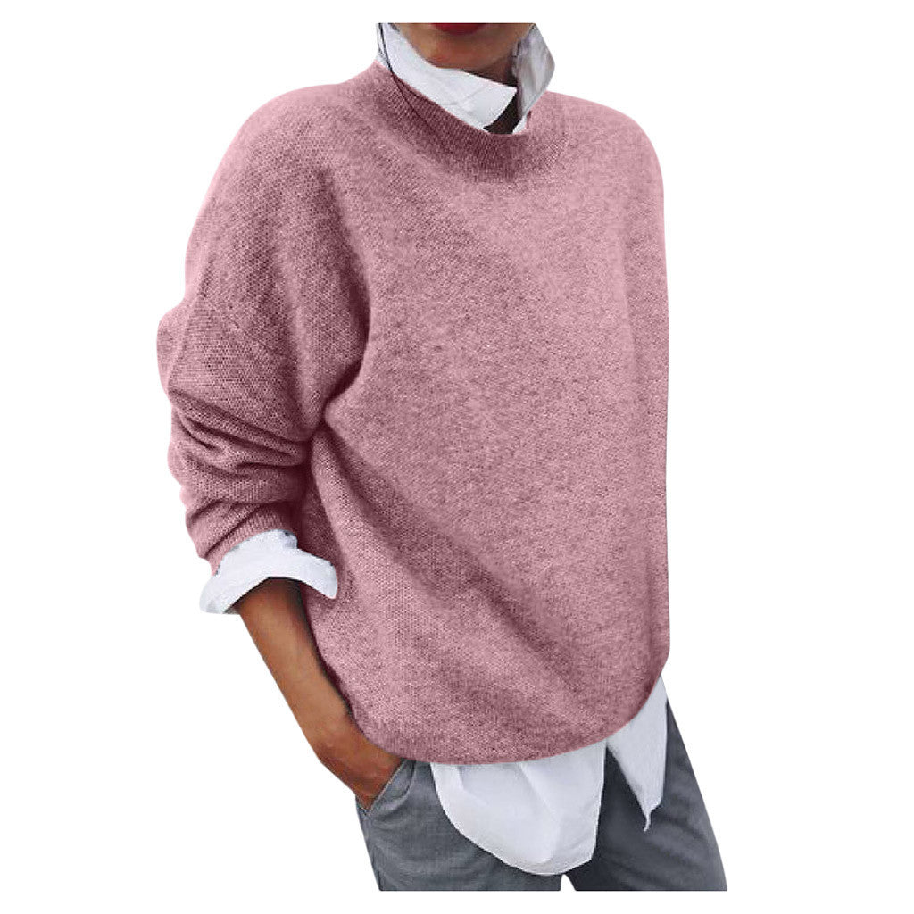 Women's fake two-piece sweater