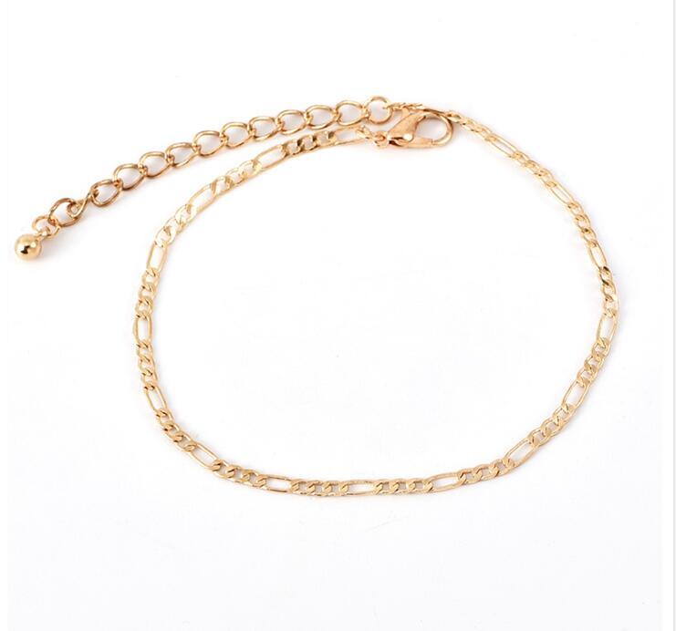 Popular Beach Women's Anklet Shell Weave Diamond Chain Full Diamond Bee Pendant Multilayer Footwear