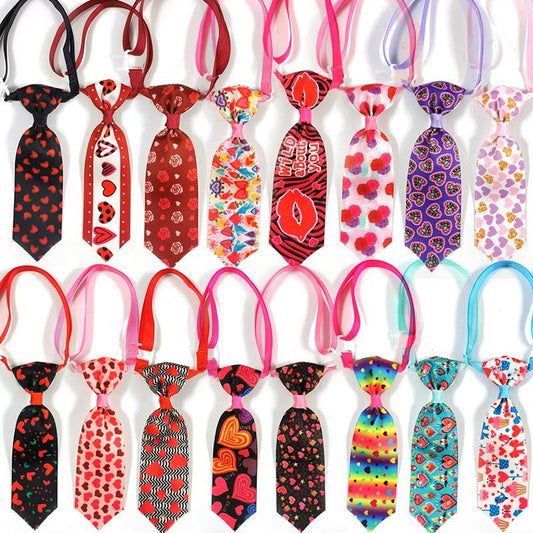 Cat And Dog Love Adjustable Collar Decorative Tie