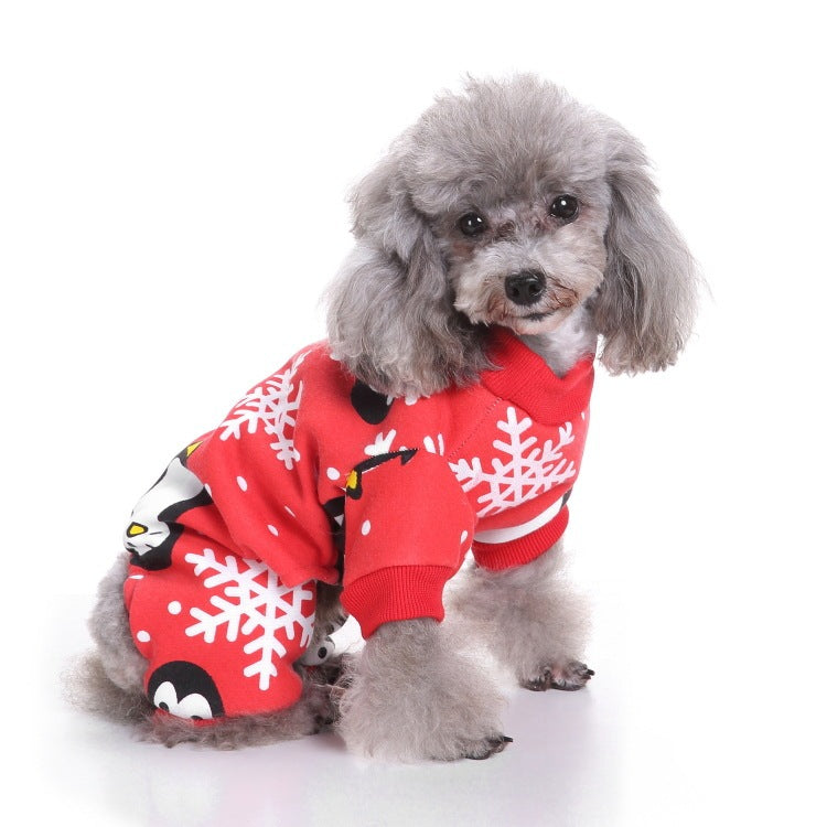 Christmas old man dog clothes