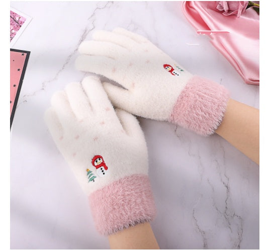 Ladies Touch Screen Gloves For Winter Warmth And Fleece