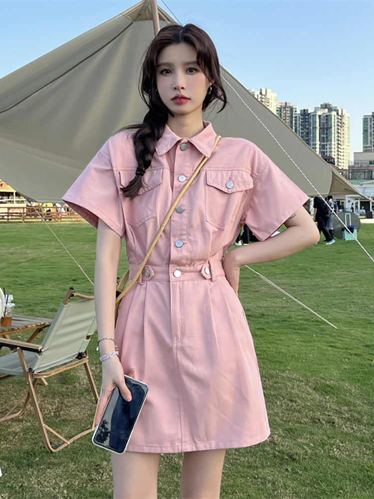 Women's Fashion Casual Denim Dress