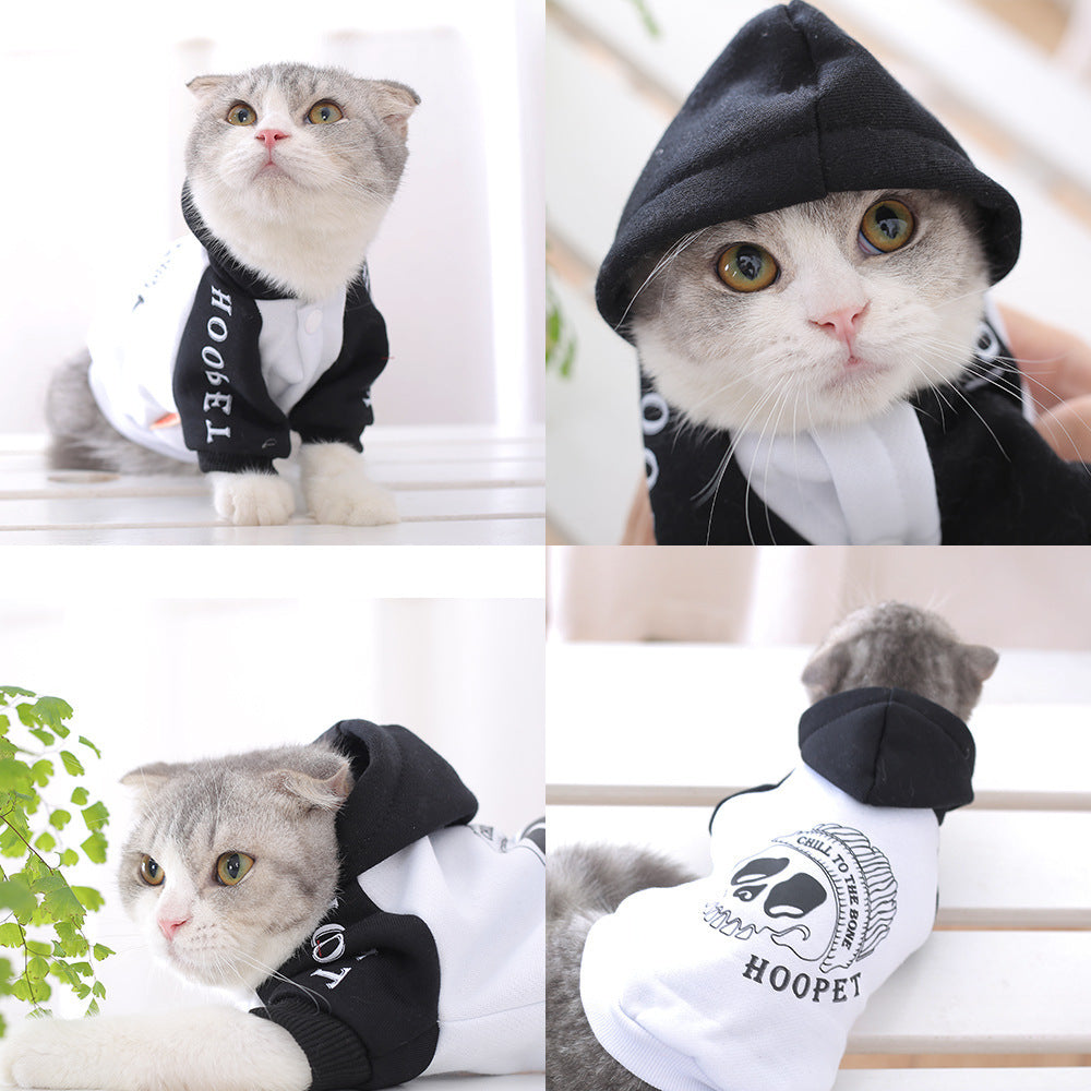 Puppy pet autumn and winter clothes