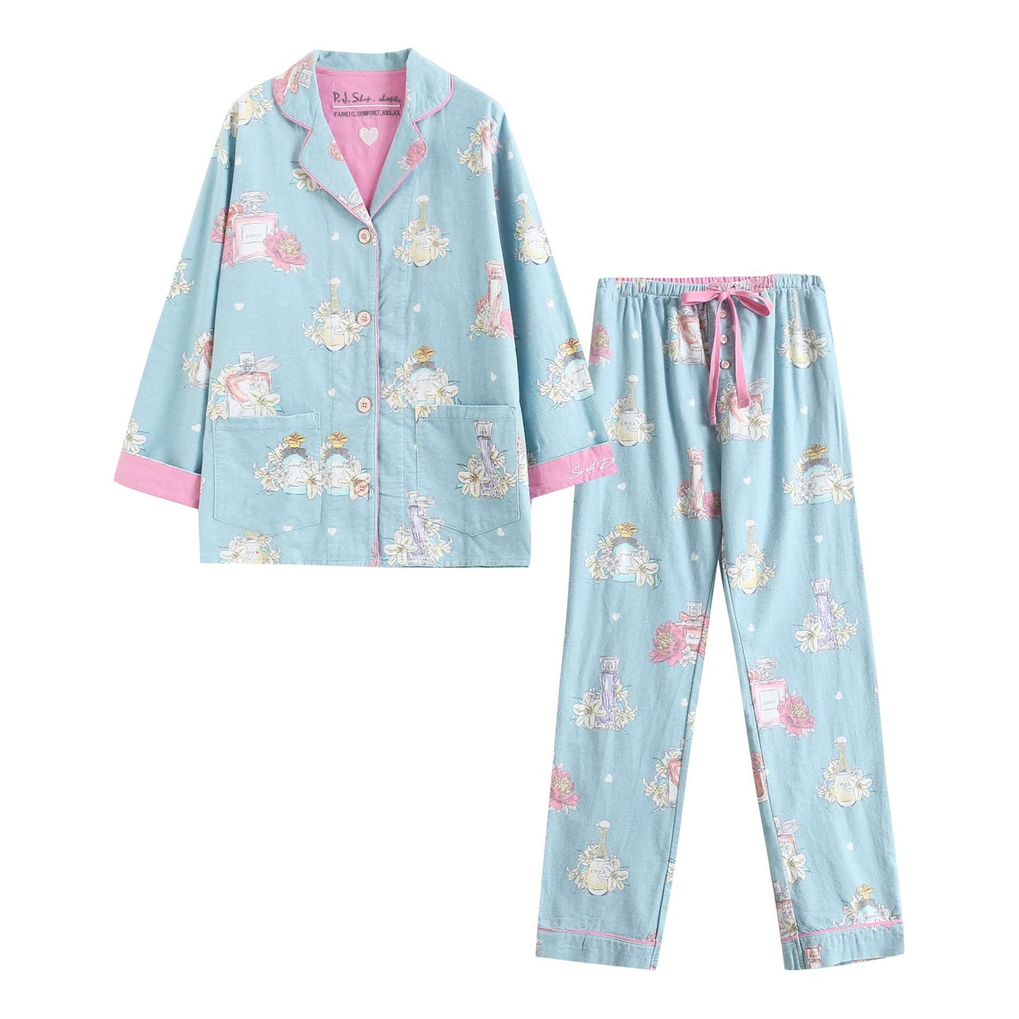 Women's Chic Cotton Brushed Pajamas Homewear