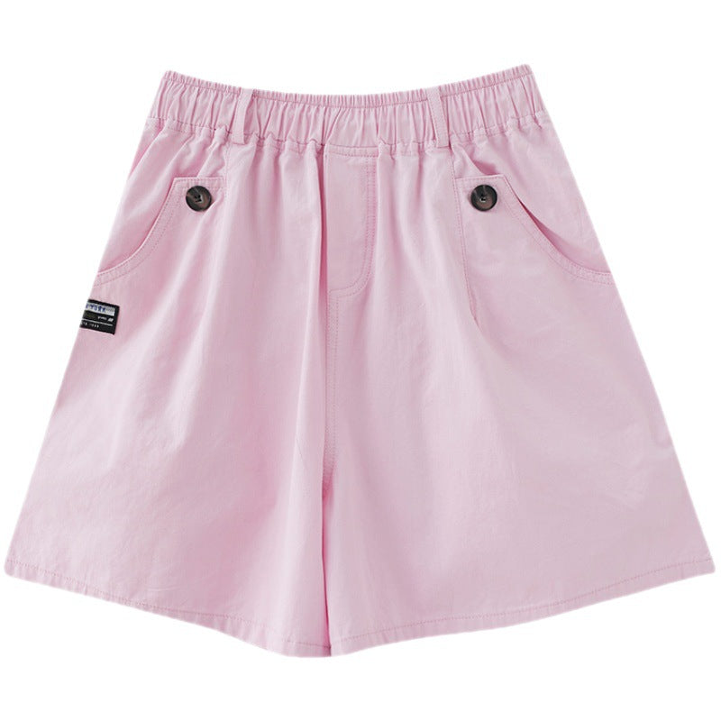 Plus Size Women's New Slim Wide-leg Shorts Women