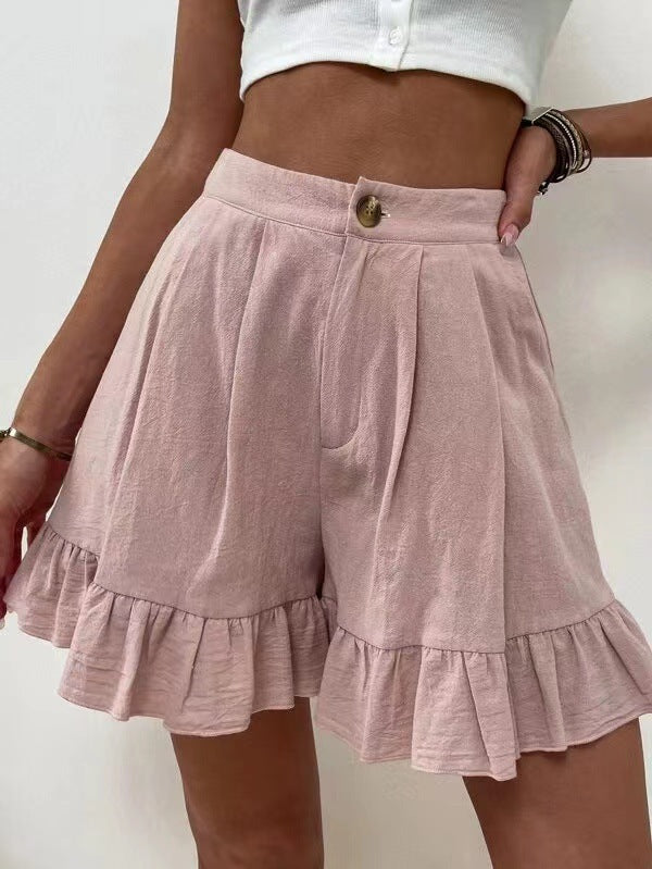 New European And American Women's High Waist Shorts Women