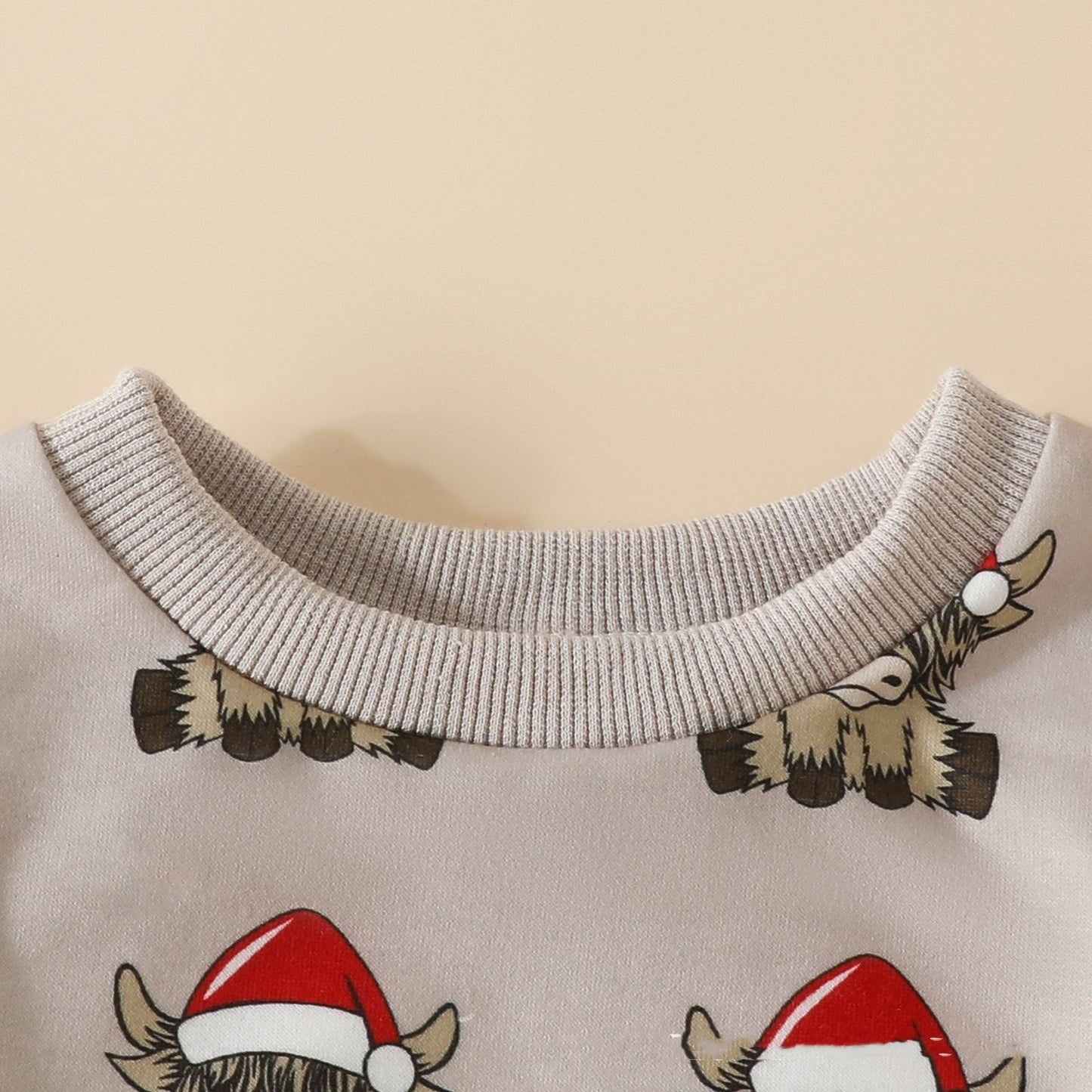 Baby Old Head Christmas Printed Romper