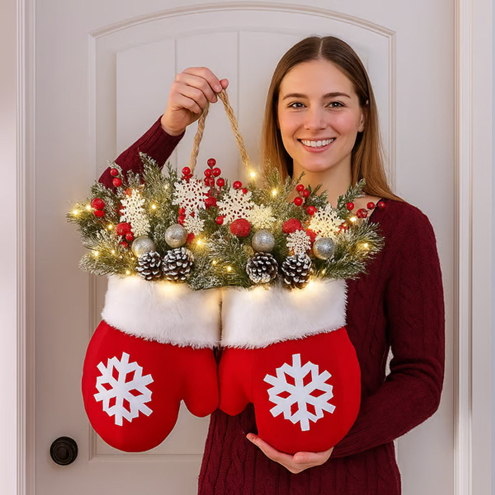 Christmas Crutch Candy Lollipop Gloves Ornaments