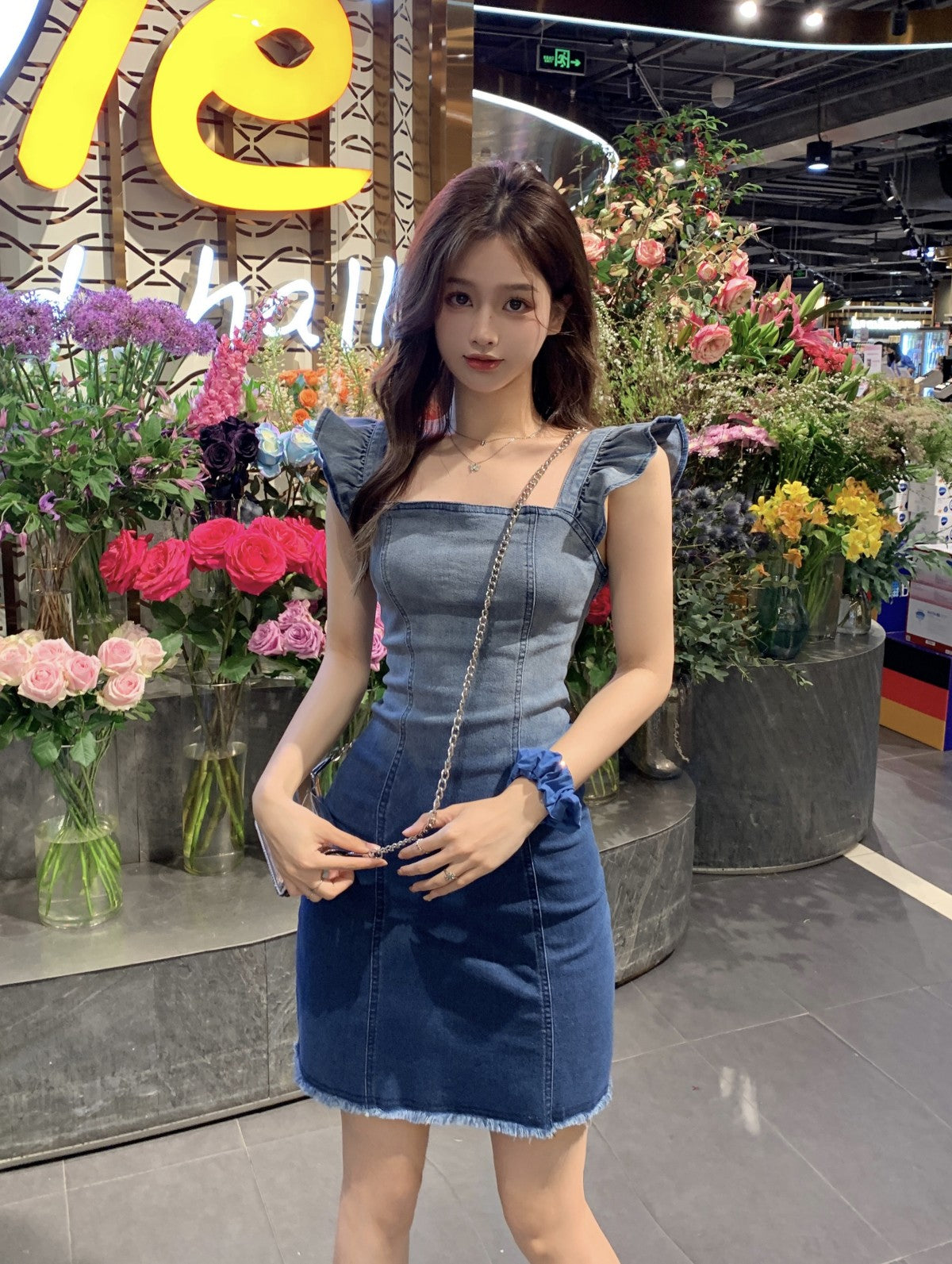 Women's Fashion Casual Denim Dress