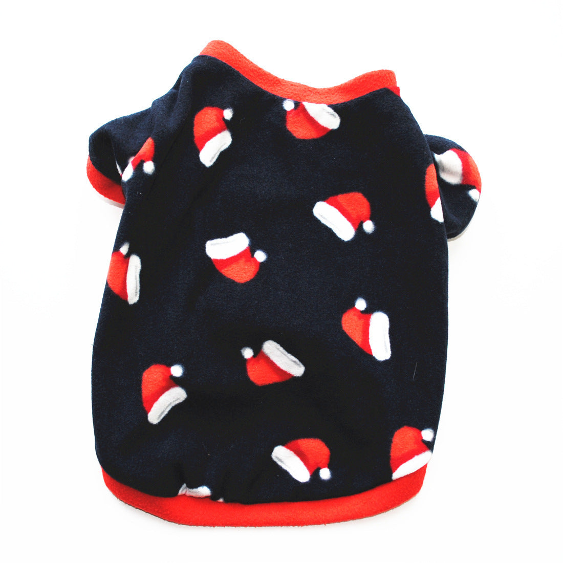 Dog Christmas Clothing Optional Classic Pattern Christmas Hat Ginger Cake Autumn And Winter Pullover Fluffy Jacket Warm Hoodie