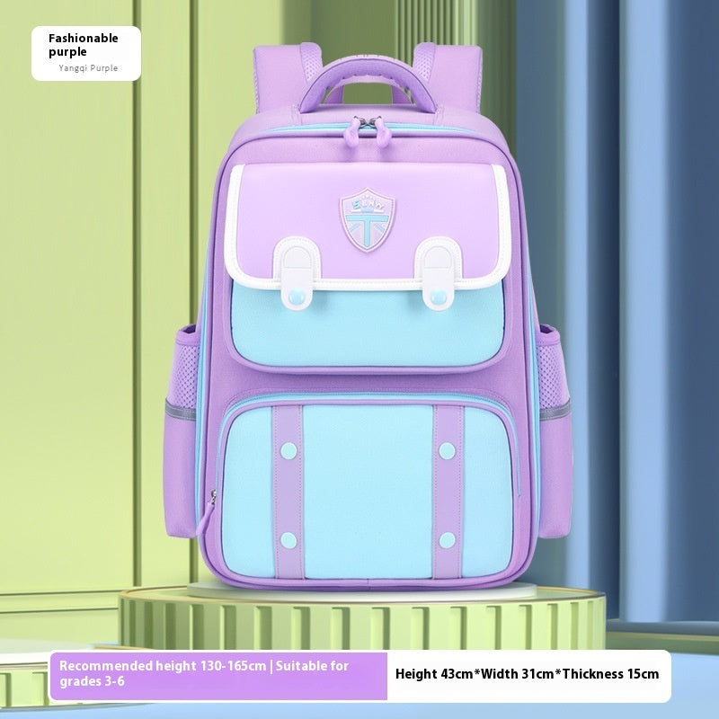 Student Schoolbag Spine Protection Burden Alleviation Backpack Water Repellent
