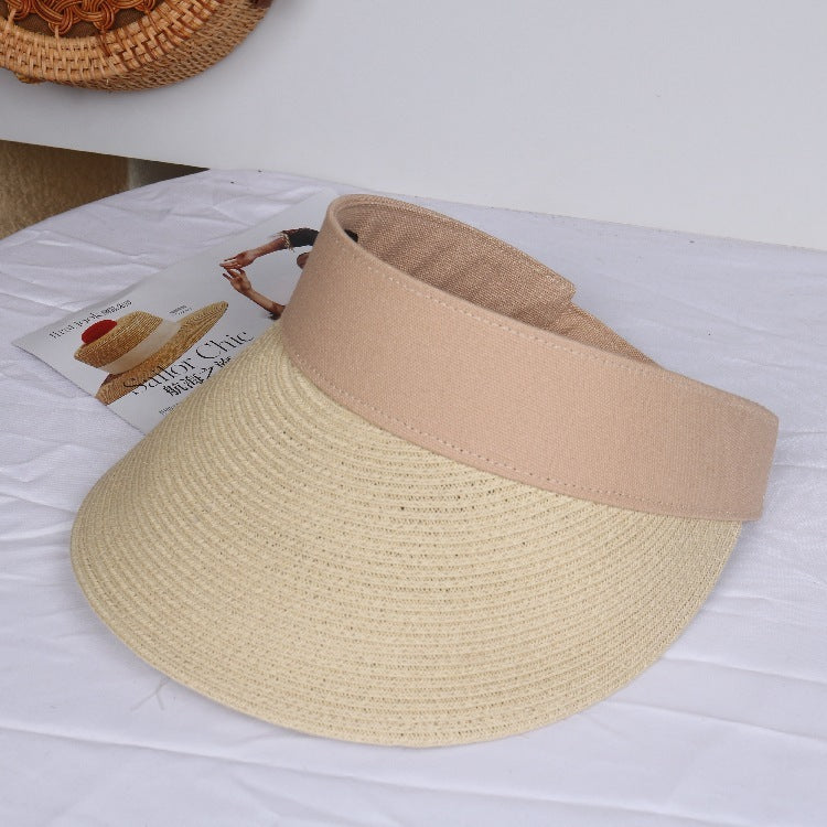 Beach hat straw hat sunscreen sun hat cool hat