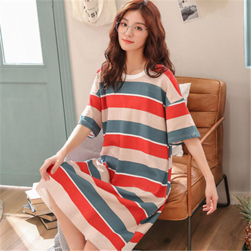 Nightdress Short Sleeve Ladies Summer Homewear Set